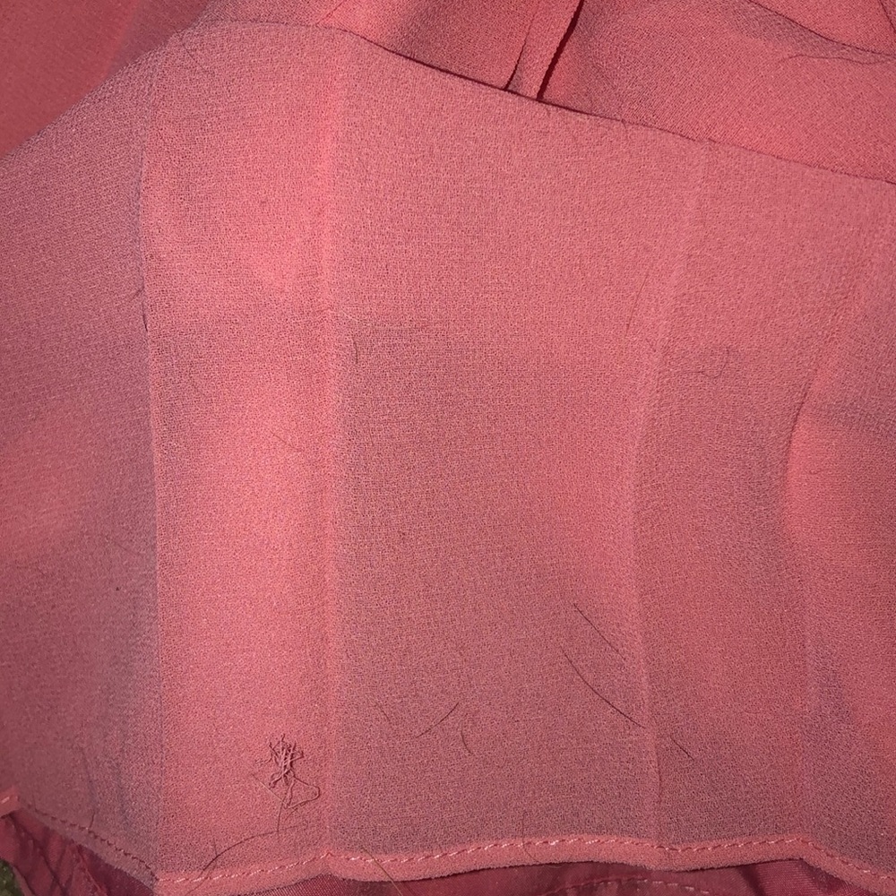 NWT Ann Taylor Salmon / coral pleated skirt size 8 - Picture 6 of 6